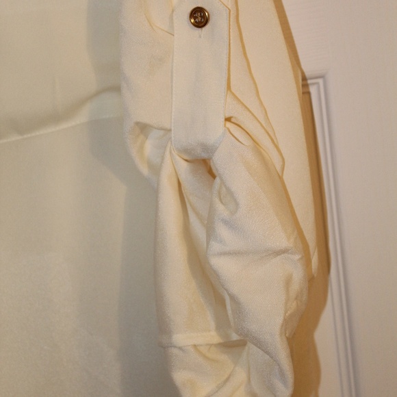 NWOT -3X Charter Club Woman Roll-tab Sleeve Blouse - Picture 4 of 7